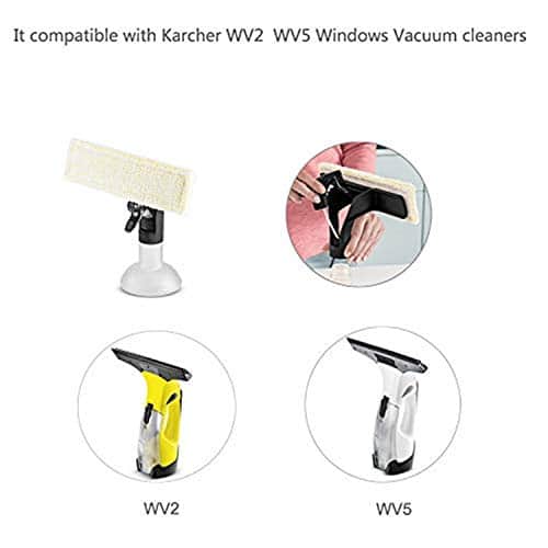 Lot De 8 Housses Microfibre Premium Pour Fenstersauger Kärcher WV2 WV5 WV6 – Nettoyage Sans Traces