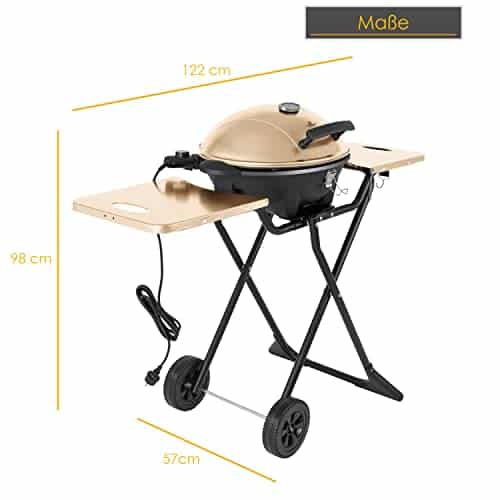 KESSER® Barbecue Elettrico Pieghevole 2 In 1 - Griglia Da Tavolo Con Coperchio - Foto 11