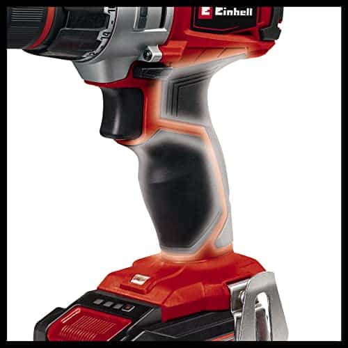 Einhell Akku-Bohrschrauber TE-CD 18/2 Li +39: Li-Ion, 18 V, 44 Nm, 2-Gang-Getriebe, inkl. 2,5 Ah Akku, Schnellladegerät und 39-tlg. Zubehör-Set. Rot/Schwarz, 190 – Bild 5