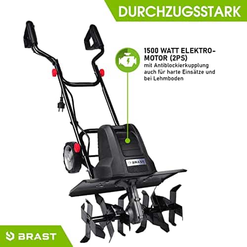 BRAST Elektro Motorhacke Gartenfräse BREAF 1500, 12001500 Watt, 32