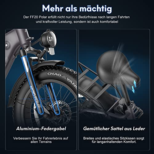 Fafrees FF20 Polar E-Bike - Klapprad 20 Zoll, 500W, 45 Km/h