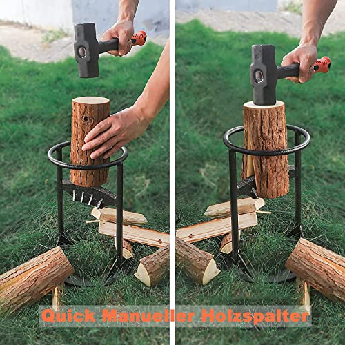 Nhwlucky Manueller Holzspalter Quick Manuelles Spaltwerkzeug Mit 