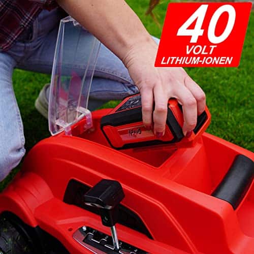 Grizzly AkkuRasenmäher Mulch 40V 34 cm 5fach Höhenverstellung
