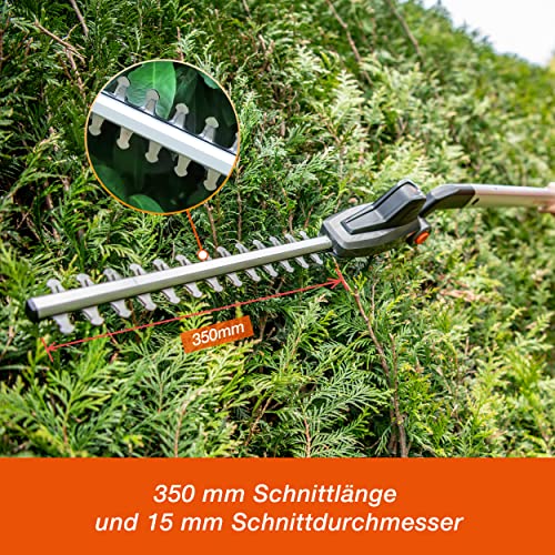 Yard Force 12V iFlex Urban Akku Heckenschere LH F35, 4,0 Ah Lithium