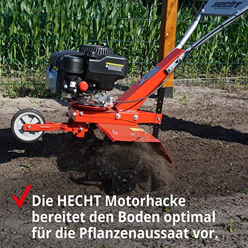 HECHT Benzin Motorhacke 60cm Arbeitsbreite 4 Takt Motor 24 harte Messer