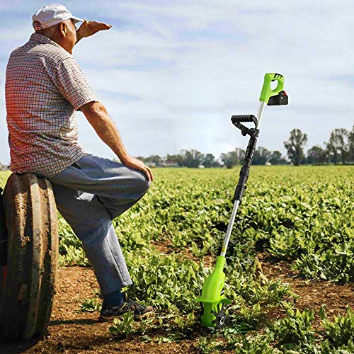 BAKAJI ElektroMotorhacke für den Garten, LithiumAkku 20V 4000mAh, 2
