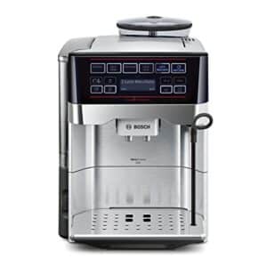 Bosch TES60759DE Kaffeevollautomat VeroAroma 700 OneTouch Zubereitung/Double Cup (1500 W, 1,7 L, 19 bar, Cappuccinatore) edelstahl