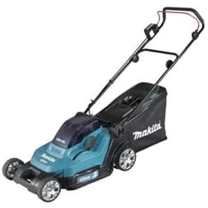 Makita DLM432PT2 Akku-Rasenmäher 2x18 V / 5,0 Ah, 2 Akkus + Doppelladegerät
