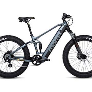 Moma Bikes Elektrische MTB, FATBIKE 26 "PRO, Ausgestattet Full SHIMANO, 8 Geschwindigkeiten, Hydraulische Scheibenbremsen, Batterie. Ion Lithium integriert und abnehmbar 48V 13Ah