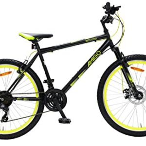 RV-Parts 26 Zoll Fahrrad Mountainbike Kinderfahrrad 21 Gang Scheibenbremse Shimano Gelb