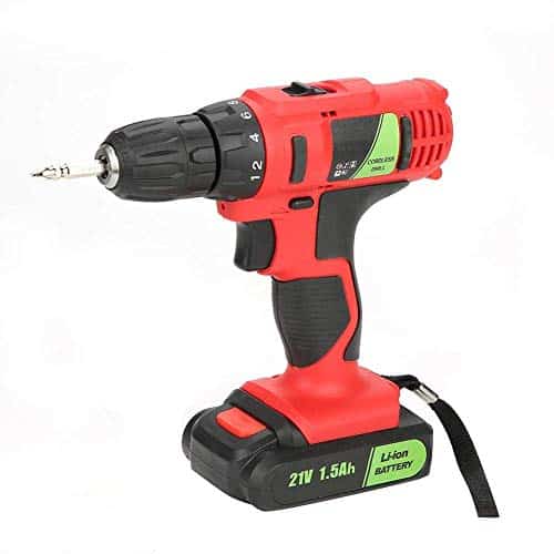 WEI-LUONG Tools Electric Drill Wiederaufladbare Akkuschrauber Industriehandwerkzeug 21V (UK-Stecker) Einschlag
