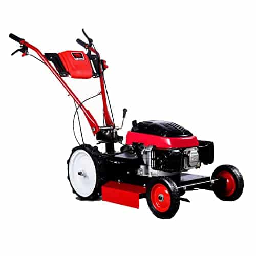 YQJY Benzin Mulchrasenmäher, 46cm Schnittbreite, mit Mulchfunktion und