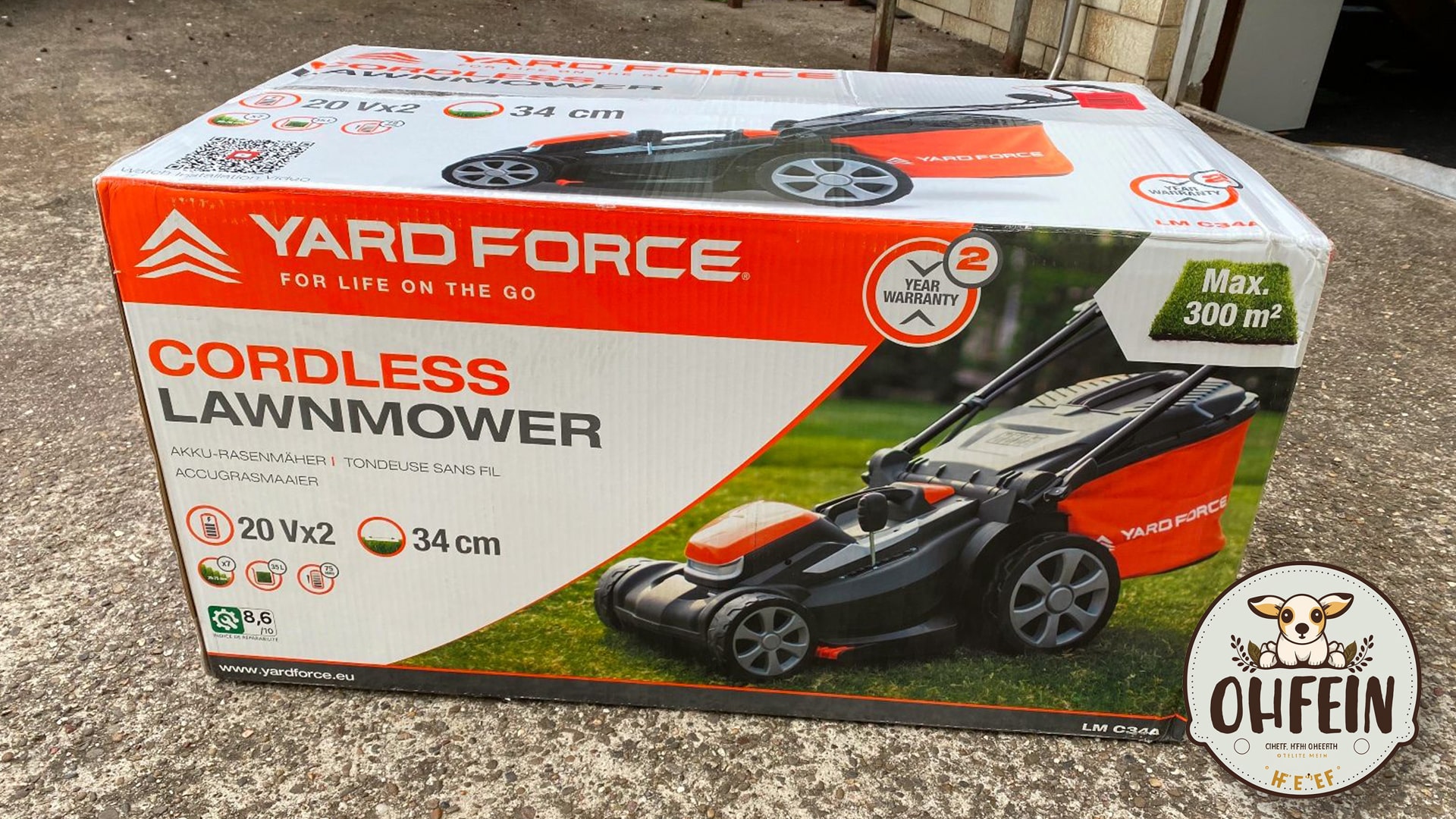 Yard Force Akku-Rasenmäher LM C40