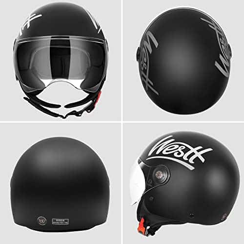 Jethelm Motorradhelm Halbschale - DOT/ECE Zertifiziert Für Roller & Scooter