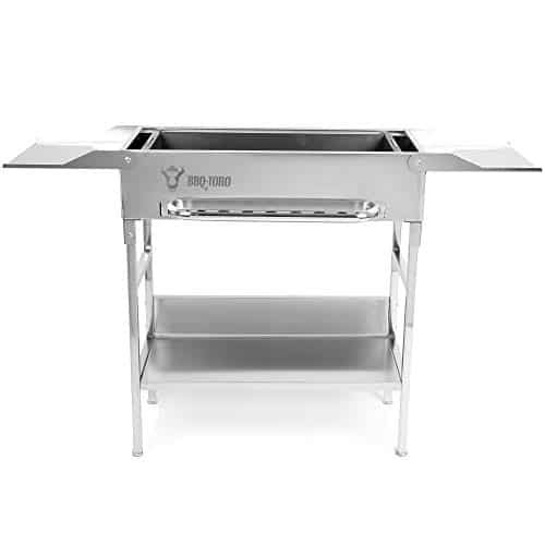 Grillspieß Mit Motor BONJUME Elektrischer Spiessdreher, 80CM Grilldrehspieße Edelstahl Grillspieße Mit Motor