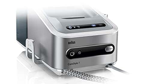 Braun CareStyle 7 Dampfbügelstation IS 7143 WH & Bügeltisch IB 3001 BK ...
