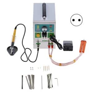Punktschweißgerät Schweißsysteme Punktschweißgerät 3,2 Kw Lithiumbatterie Induktion Automatische Led-Schweißstiftmaschine Sunkko709Ad+(Eu Plug 220V),Punktschweißen