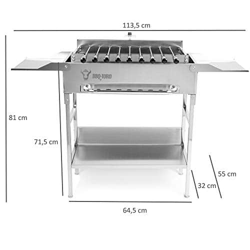 Walexo Spießdreher Universal-Grillspieß Mit Edelstahlspießen - Perfekt Für Grillfans