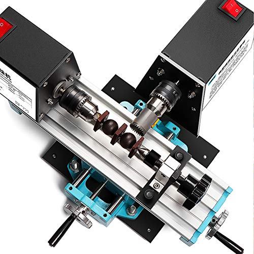 Produktbild von Mini-Drehmaschine 96W 220V – 4000-9000 U/min, 7-stufig Regulierbar, Für Holz-Bearbeitung – Kompakt, Stark & Präzise