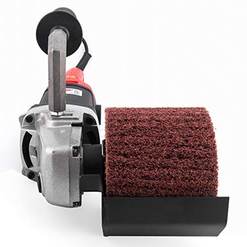 ZFE 1200W Burnishing/Polishing Machine – 110V Polisher With 4 Non-Woven Wheels For Metal & Stainless Steel