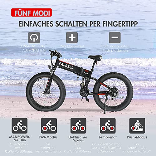Fafrees F26 E-Bike - 250W Elektrofahrrad Bis 200km Reichweite