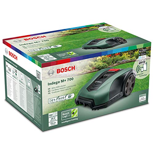 Bosch Indego M+ 700 RoboterRasenmäher (mit AppFunktion, 19 cm