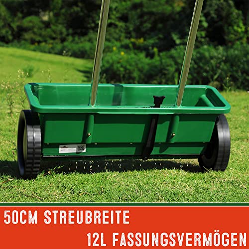 Gardebruk Streuwagen 12L, 50cm Streubreite, Universalstreuer für