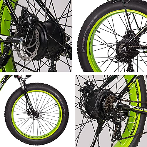 BEZIOR 26 ZOLL Elektro Fahrrad Pedelec Electric Fatbike E-Bike 48V 500W