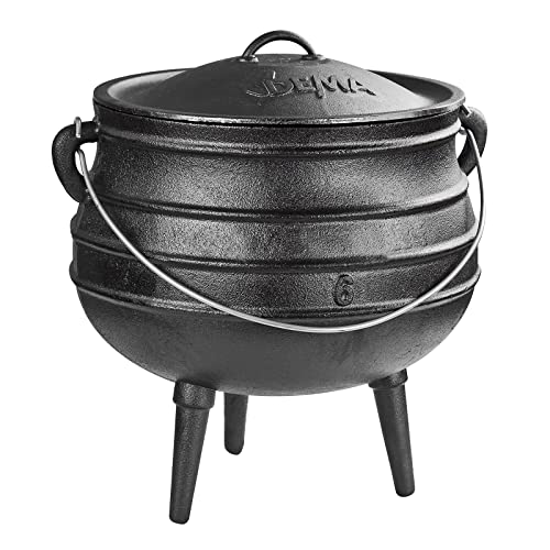 BBQTopf/Dutch Oven Schmortopf Gusseisen 14 l für Lagerfeuer Feuerstelle
