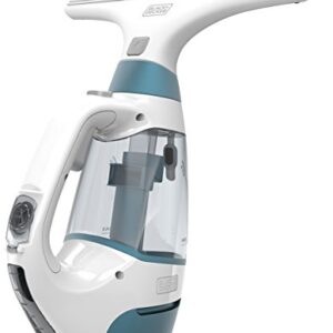 Black+Decker 3-in-1 Akku-Fenstersauger-Set (3,6V Li-Ion, 2 Tanks, Sprühfunktion, Absaugdüse, für streifenfreien Glanz ohne Wasserrückstände, inklusive USB-Ladekabel und 2 Reinigungspads) WW100K