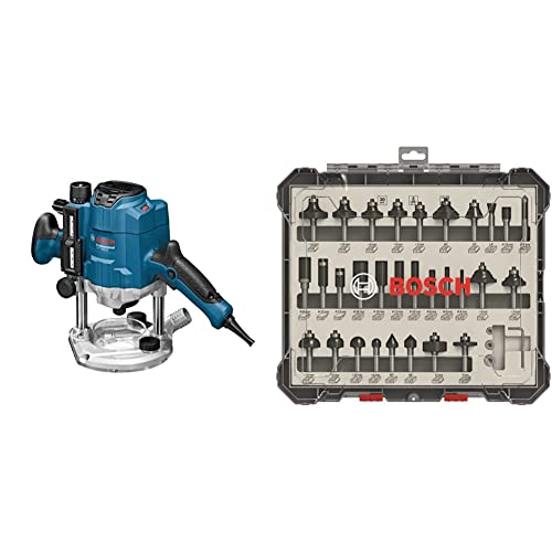 Bosch Professional Oberfräse GOF 1600 CE - 1600W Mit Zubehör In L-BOXX