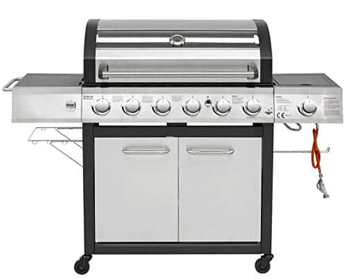 El Fuego Gasgrill Dayton 6 Plus 1 Test EL Fuego Gasgrill Long Beach 6+1 Brenner Smoker BBQ mit Seitenbrenner