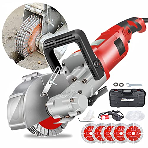 Elektrische Mauerfräse mit 4000W, 5 Sägeblättern und 33mm Schnittbreite
