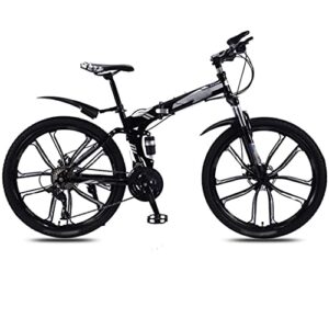Faltbares Mountainbike für Erwachsene, 30-Gang-Mountainbike - 26 '' Faltbares Fahrrad für Erwachsene - Faltbares Mountainbike - DoppelscheibenbremsenBremsen - Fahrrad für Männer und Frauen