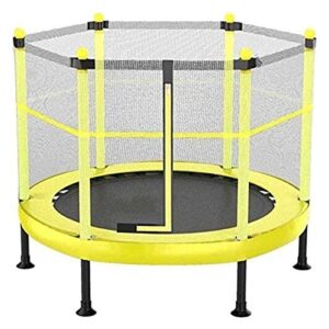 Gartentrampolin mit Sicherheitsnetz, Mini Übung Trampolin mit Sicherheitskabine Sicherheitsnetz (48 Zoll), Innen- und Außen Garten Springen Bett Maximallast 250kg
