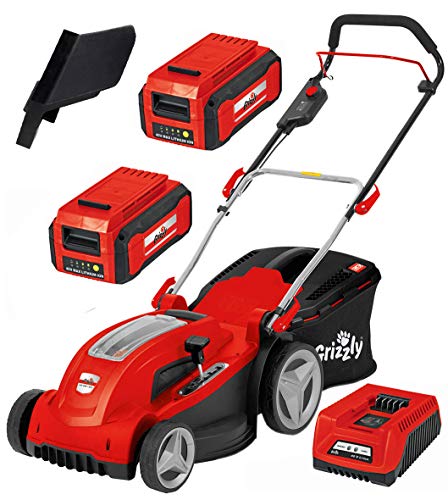 Grizzly AkkuRasenmäher mit Mulchfunktion (40 V LiIon, 40 cm