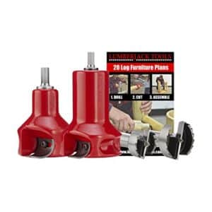 Lumberjack Tools Starter-Set (HSK2), 2,5 cm und 5,1 cm, Rot