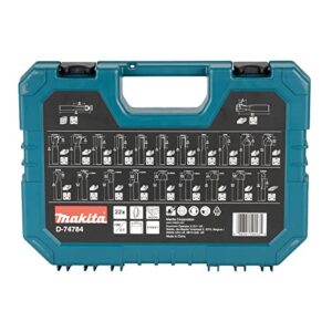 Makita D-74784 Holzfräser auf Schaft mit 8 mm Durchmesser für Oberfräse, 22 Stück