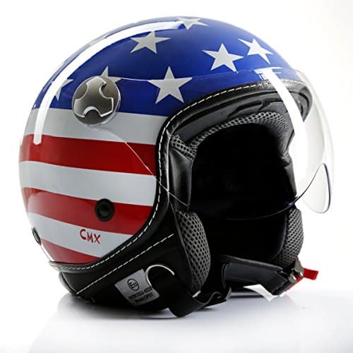 Motorradhelm Jethelm Chopperhelm Cafe Racer CMX Stars and Stripes USAFlag