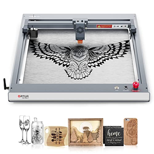 ORTUR OLM3 Laser Graviermaschine 10 W Ausgangsleistung CNC Laser Cutter 0,05mm ultrafeiner Fleck, Verfahrgeschwindigkeit bis zu 20000 mm/min, Fügen Sie die APP-Offline-Steuerung hinzu