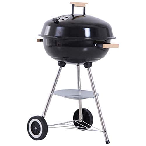 IMounTEK Tragbarer Holzkohlegrill – Klappbar, Mit Deckel, Für Camping, Garten, Strand & Picknick