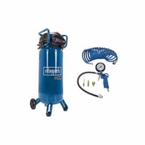 SCHEPPACH Pack Vertikaler Kompressor - 50L - 1500W - HC51V - 5m-Schlauch - 4 Zubehörteile