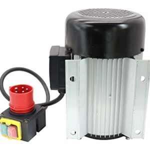 SECURA Elektromotor 400V + Schalter kompatibel mit Holzkraft HSE 14-1100 Holzspalter