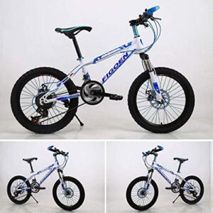 SEESEE.U Mountainbike, 50,8 cm, leichtes Mini-Fahrrad, kleines tragbares Fahrrad für Erwachsene, Studenten, MTB-Fahrrad mit Speichenrad, Karbonstahlrahmen (ausklappbar), blau, Bike bicycle
