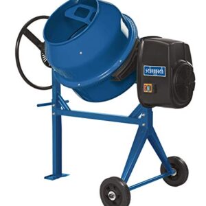 Scheppach Betonmischer MIX125 | 550 W Leistung | 230 V Spannung | 125L Fassungsvermögen