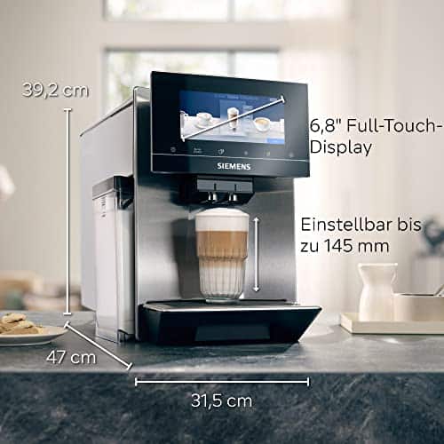 Macchina Caffè Superautomatica Siemens EQ900 – Con Due Macinini In Ceramica, Display Touch 6,8", Modalità Barista, 3 Profili Utente E Connettività Home Connect