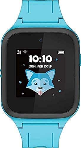 TCL MT40 robuste Smartwatch Kinderuhr mit Displayschutzglas & Vodafone SIM und 50€ Amazon-Gutschein (nach Registrierung), 4G-(Video-)Anrufe, wasserdicht, SOS Funktion, GPS, Elterliche Kontrolle, blau