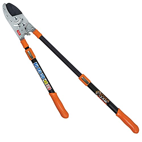 Tiger Jaw T3 TeleskopAstschere mit Ratschenmechanismus, schneidet bis