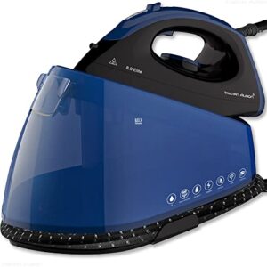 Tristan Auron Dampfbügelstation Elite 8 bar Dampfdruck 2400 W 400g Dampfstoß -variabler Dampf bis 155 g/min I 2 L Wassertank Abschaltautomatik (Blau)