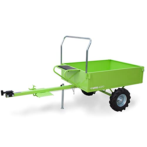 VITO Einachsschlepper mit Anhänger, 7PS Diesel EStarter, Direktantrieb